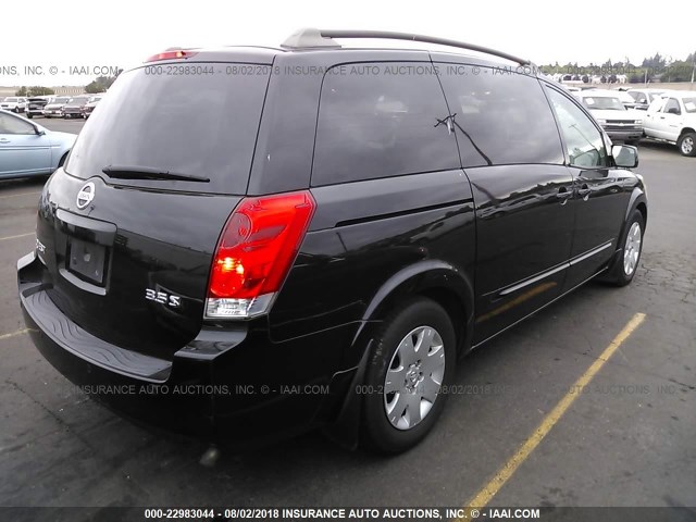 5N1BV28U25N136441 - 2005 NISSAN QUEST S/SE/SL BLACK photo 3