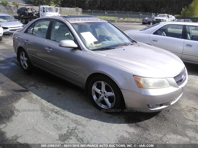 5NPEU46F86H034731 - 2006 HYUNDAI SONATA GLS/LX BEIGE photo 1