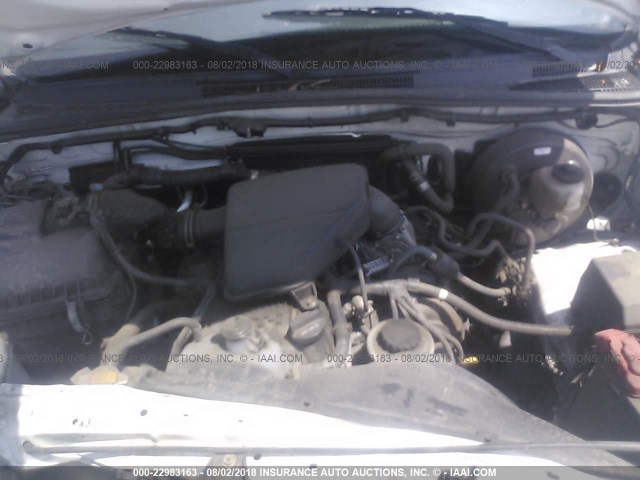 5TFTX4CN6CX011085 - 2012 TOYOTA TACOMA ACCESS CAB Ақ фото 10