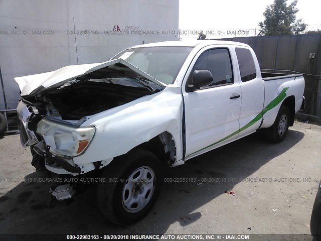 5TFTX4CN6CX011085 - 2012 TOYOTA TACOMA ACCESS CAB Ақ фото 2