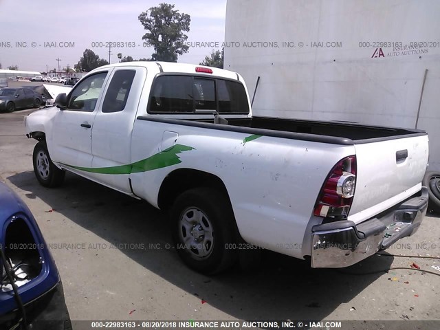 5TFTX4CN6CX011085 - 2012 TOYOTA TACOMA ACCESS CAB Ақ фото 3