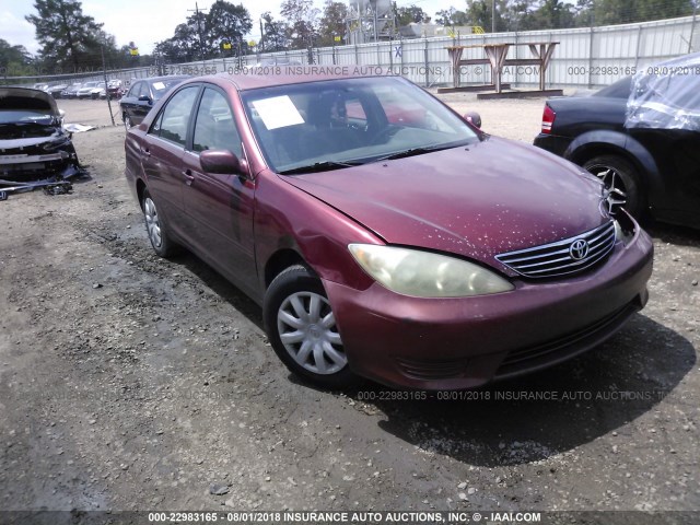 4T1BE32K05U418046 - 2005 TOYOTA CAMRY LE/XLE/SE Марун фото 1