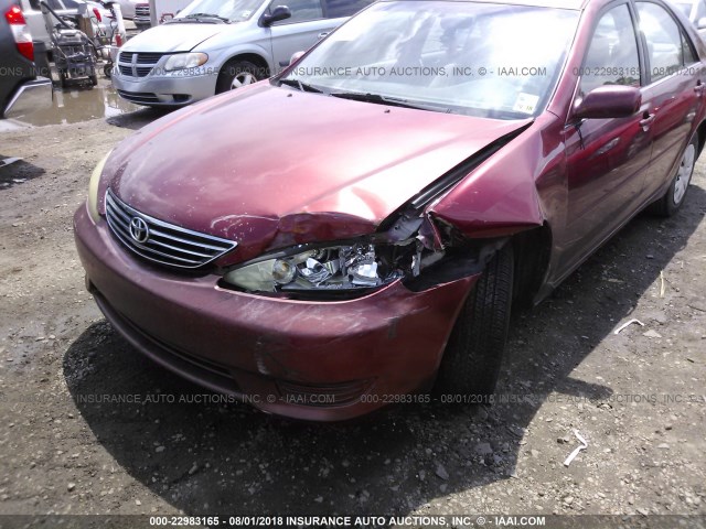 4T1BE32K05U418046 - 2005 TOYOTA CAMRY LE/XLE/SE Марун фото 6