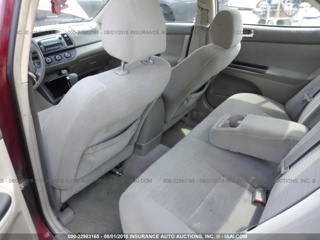 4T1BE32K05U418046 - 2005 TOYOTA CAMRY LE/XLE/SE Марун фото 8