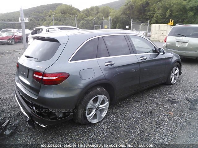 WDC0G4KB9JV032364 - 2018 MERCEDES-BENZ GLC 300 4MATIC GRAY photo 4