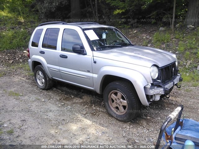 1J8GL58K92W159665 - 2002 JEEP LIBERTY LIMITED SILVER photo 1