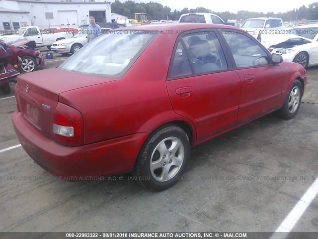 JM1BJ2210Y0202002 - 2000 MAZDA PROTEGE ES RED photo 4