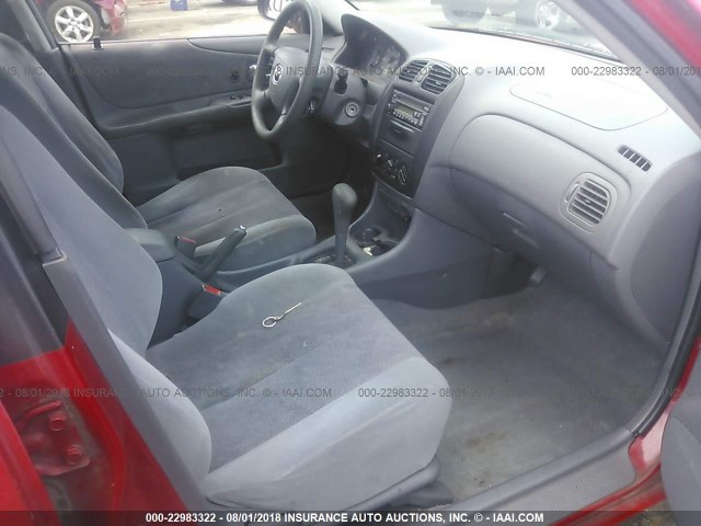 JM1BJ2210Y0202002 - 2000 MAZDA PROTEGE ES RED photo 5