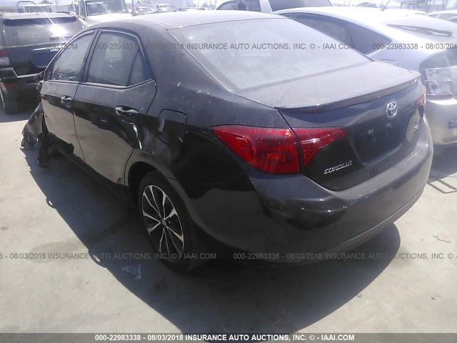 5YFBURHE3HP693777 - 2017 TOYOTA COROLLA L/LE/XLE/SE/XSE BLACK photo 3