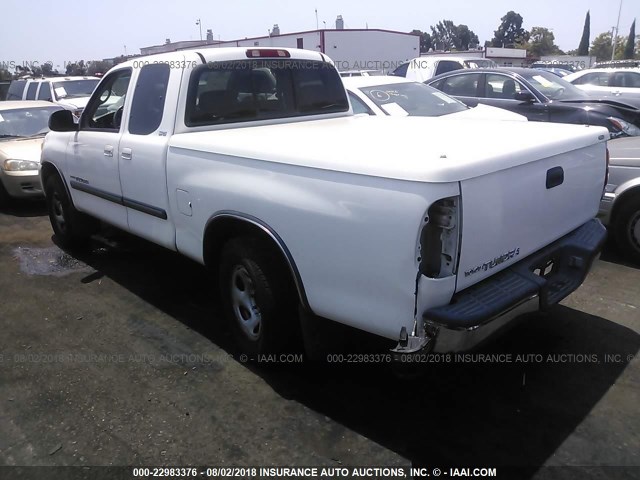 5TBRN34113S339583 - 2003 TOYOTA TUNDRA ACCESS CAB SR5 WHITE photo 3