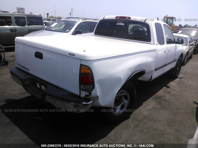 5TBRN34113S339583 - 2003 TOYOTA TUNDRA ACCESS CAB SR5 WHITE photo 4