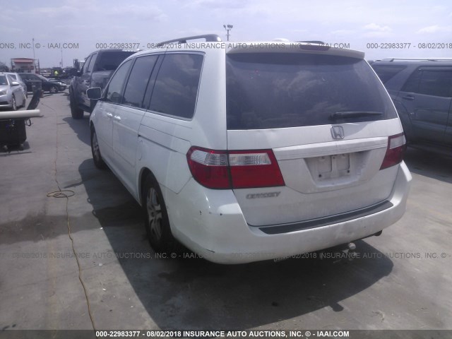 5FNRL38767B428216 - 2007 HONDA ODYSSEY EXL WHITE photo 3