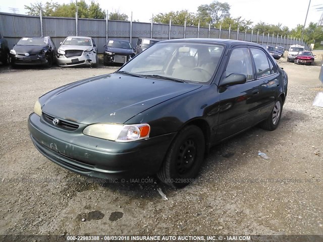 2T1BR12E4YC363786 - 2000 TOYOTA COROLLA VE/CE/LE 绿色 照片 2
