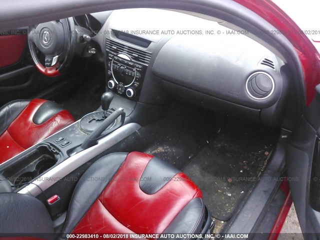 JM1FE17N150149480 - 2005 MAZDA RX8 RED photo 5