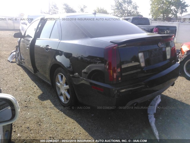 1G6DW677850231003 - 2005 CADILLAC STS BLACK photo 3