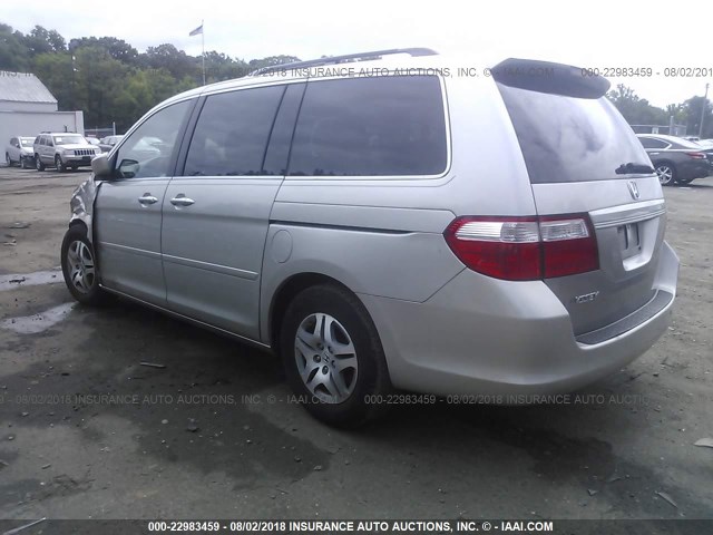 5FNRL38477B407610 - 2007 HONDA ODYSSEY EX SILVER photo 3