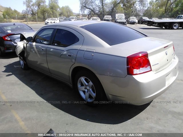 2B3KA43D59H507465 - 2009 DODGE CHARGER GOLD photo 3