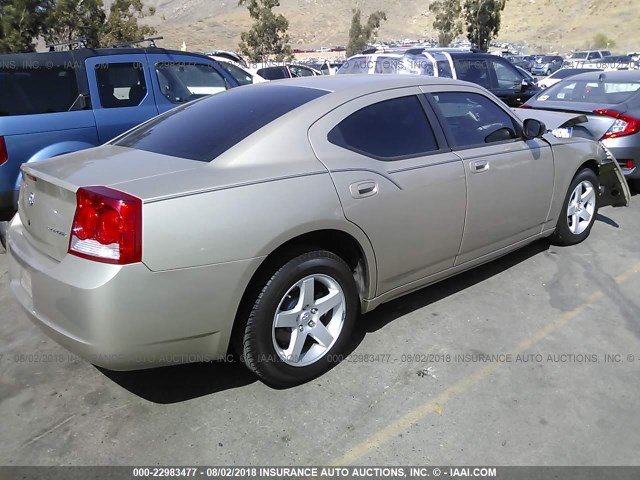 2B3KA43D59H507465 - 2009 DODGE CHARGER GOLD photo 4