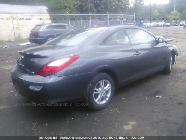 4T1CA30P37U125436 - 2007 TOYOTA CAMRY SOLARA SE/SLE GRAY photo 4