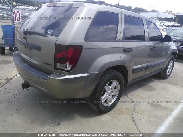 1J8GR48K75C638956 - 2005 JEEP GRAND CHEROKEE LAREDO/COLUMBIA/FREEDOM 金色 照片 4