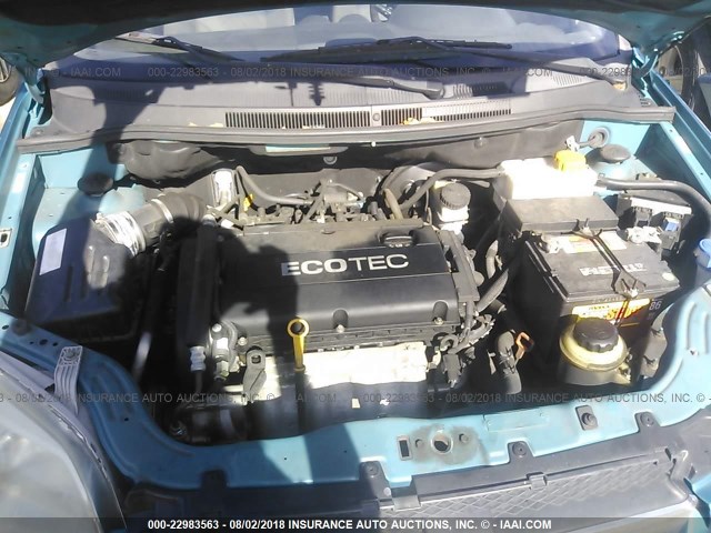 KL1TD56E19B622200 - 2009 CHEVROLET AVEO LS/LT 蓝色 照片 10