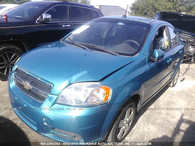 KL1TD56E19B622200 - 2009 CHEVROLET AVEO LS/LT 蓝色 照片 2
