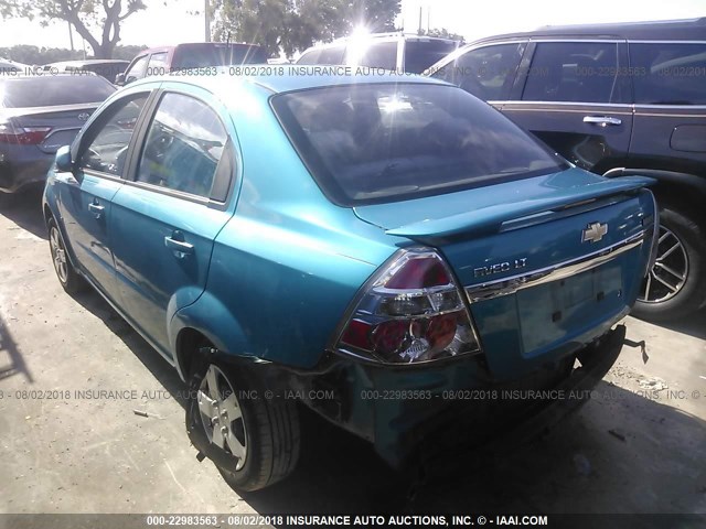 KL1TD56E19B622200 - 2009 CHEVROLET AVEO LS/LT 蓝色 照片 3