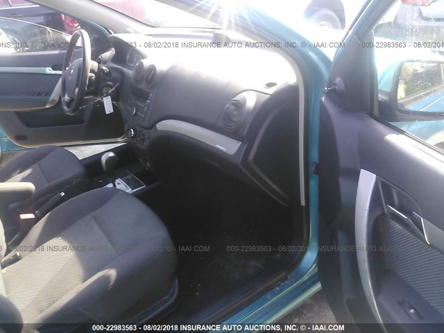KL1TD56E19B622200 - 2009 CHEVROLET AVEO LS/LT 蓝色 照片 5