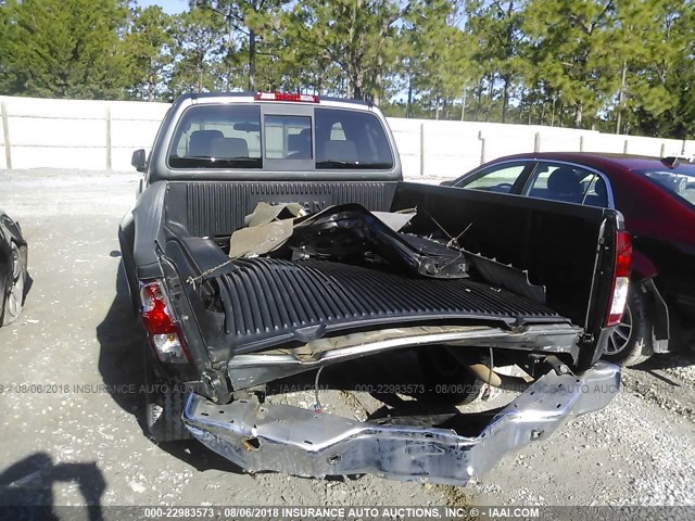 1N6AD06U48C421522 - 2008 NISSAN FRONTIER KING CAB LE/SE/OFF ROAD GRAY photo 6