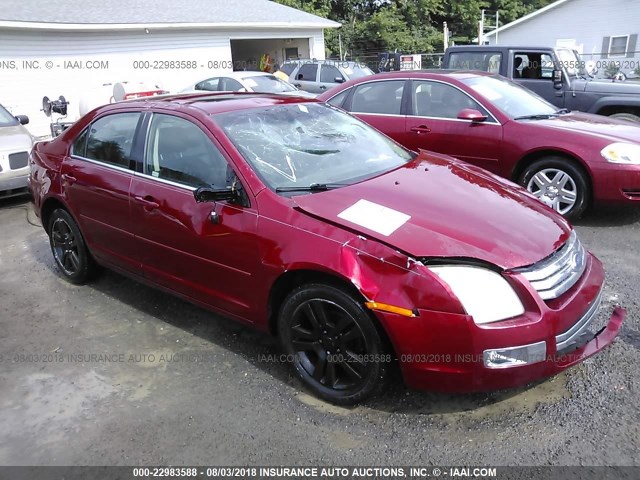 3FAFP08166R184748 - 2006 FORD FUSION SEL MAROON photo 1