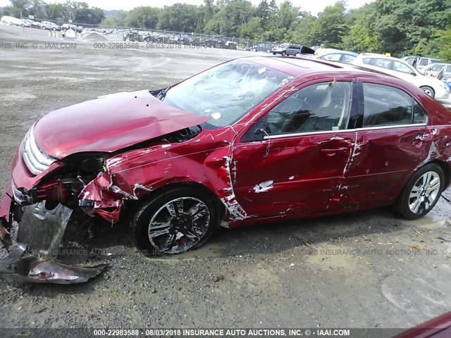 3FAFP08166R184748 - 2006 FORD FUSION SEL MAROON photo 6