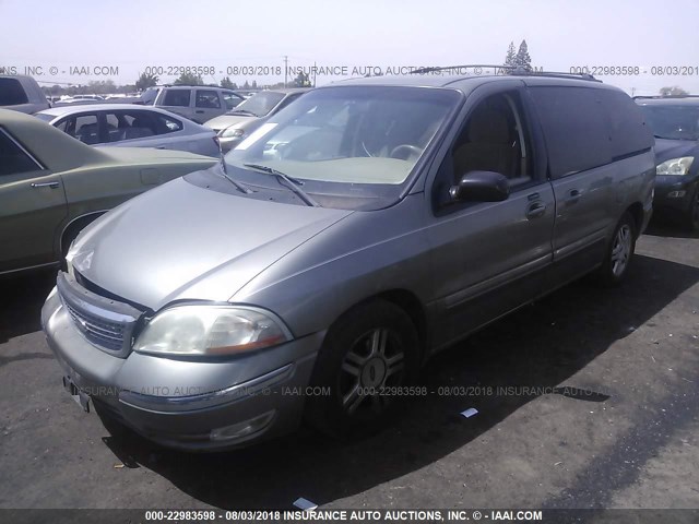 2FMZA52452BA85710 - 2002 FORD WINDSTAR SE GRAY photo 2