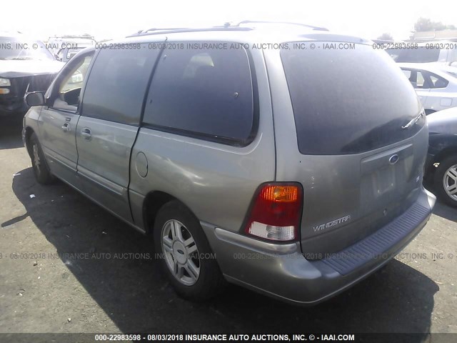 2FMZA52452BA85710 - 2002 FORD WINDSTAR SE GRAY photo 3