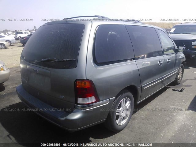 2FMZA52452BA85710 - 2002 FORD WINDSTAR SE GRAY photo 4