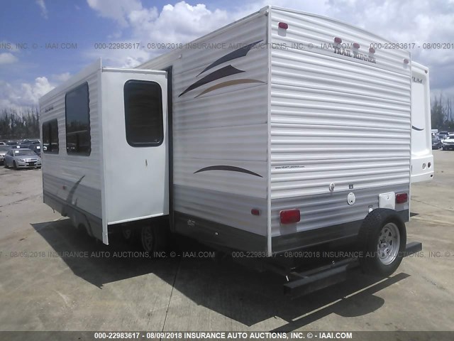 5SFEB3028DE248652 - 2013 HEARTLAND TRAIL RUNN  თეთრი ფოტო 3