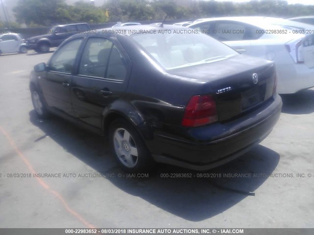 3VWSC29M6XM044980 - 1999 VOLKSWAGEN JETTA GLS BLACK photo 3