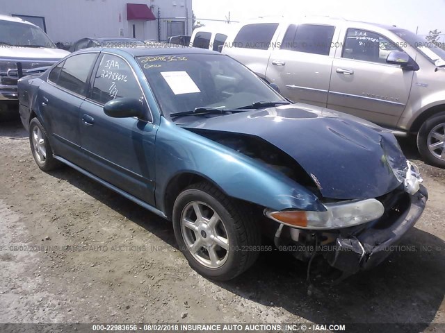 1G3NF52E62C212591 - 2002 OLDSMOBILE ALERO GLS 青色 照片 1