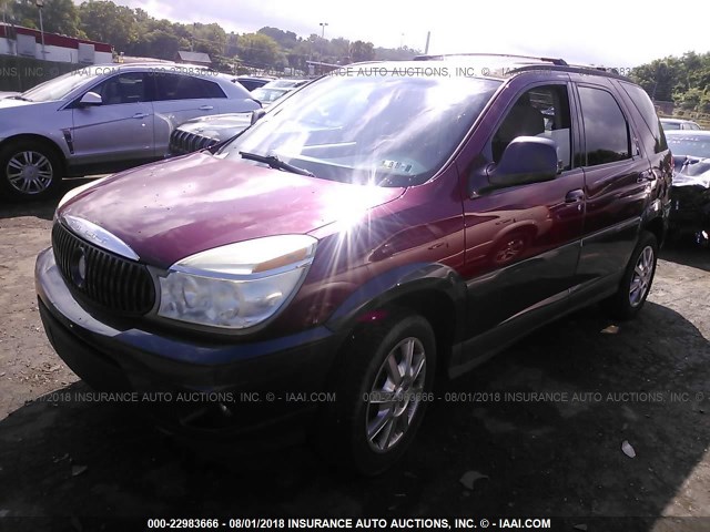 3G5DB03E75S544070 - 2005 BUICK RENDEZVOUS CX/CXL RED photo 2