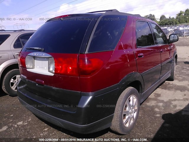 3G5DB03E75S544070 - 2005 BUICK RENDEZVOUS CX/CXL RED photo 4