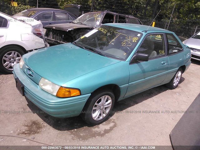 1FARP11JXRW263838 - 1994 FORD ESCORT LX/SPORT TEAL photo 2