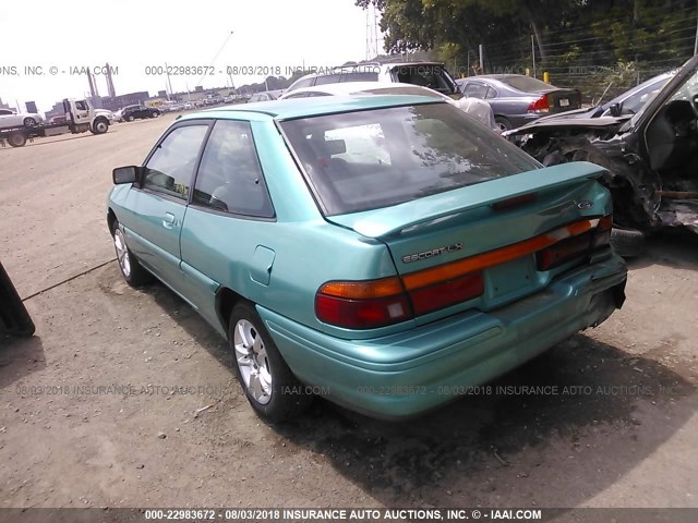 1FARP11JXRW263838 - 1994 FORD ESCORT LX/SPORT TEAL photo 3