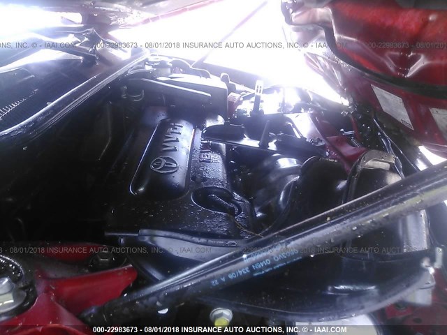 4T1BE46K77U103506 - 2007 TOYOTA CAMRY NEW GENERAT CE/LE/XLE/SE RED photo 10