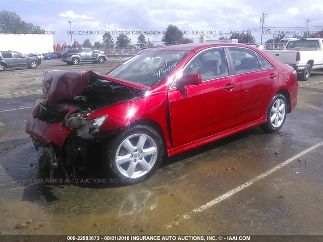 4T1BE46K77U103506 - 2007 TOYOTA CAMRY NEW GENERAT CE/LE/XLE/SE RED photo 2