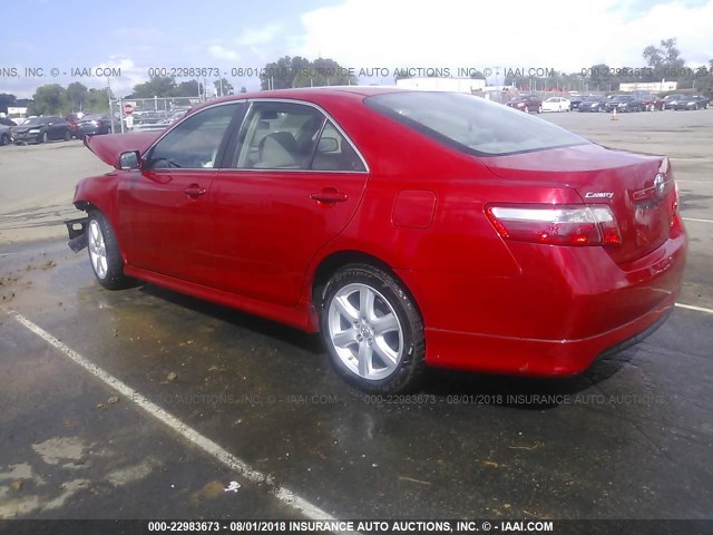 4T1BE46K77U103506 - 2007 TOYOTA CAMRY NEW GENERAT CE/LE/XLE/SE RED photo 3