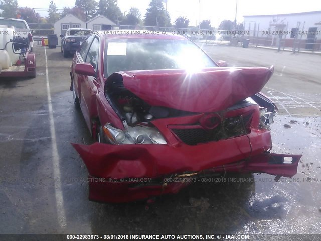 4T1BE46K77U103506 - 2007 TOYOTA CAMRY NEW GENERAT CE/LE/XLE/SE RED photo 6