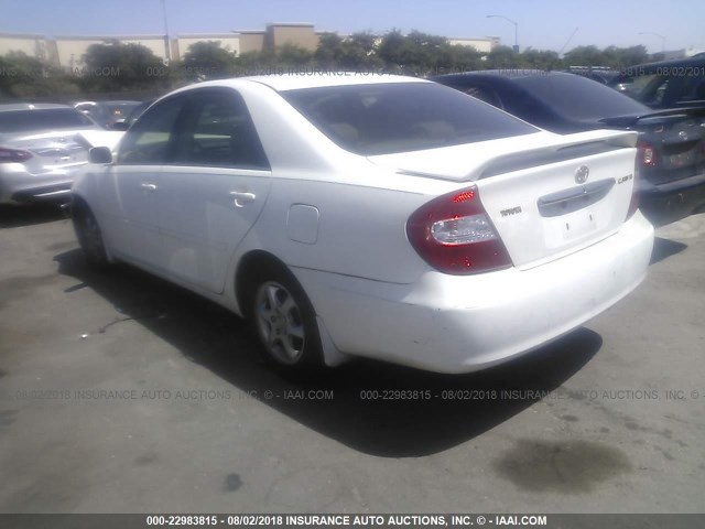 4T1BE32K63U120730 - 2003 TOYOTA CAMRY LE/XLE/SE 白色 照片 3