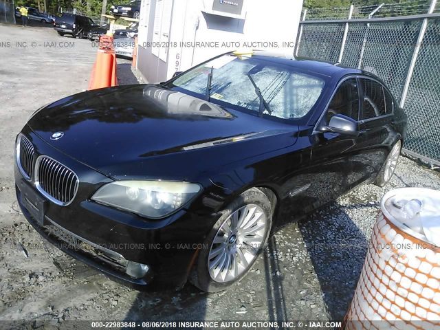 WBAKB8C53ACY64028 - 2010 BMW 750 LI BLACK photo 2