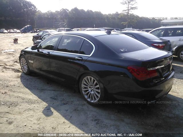 WBAKB8C53ACY64028 - 2010 BMW 750 LI BLACK photo 3