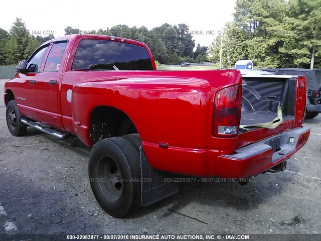 3D7MS48C15G792573 - 2005 DODGE RAM 3500 ST/SLT RED photo 3