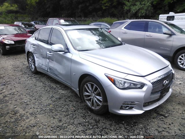 JN1BV7AR2EM687002 - 2014 INFINITI Q50 PREMIUM/SPORT SILVER photo 1